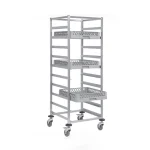 Basket Trolley With Rails-High